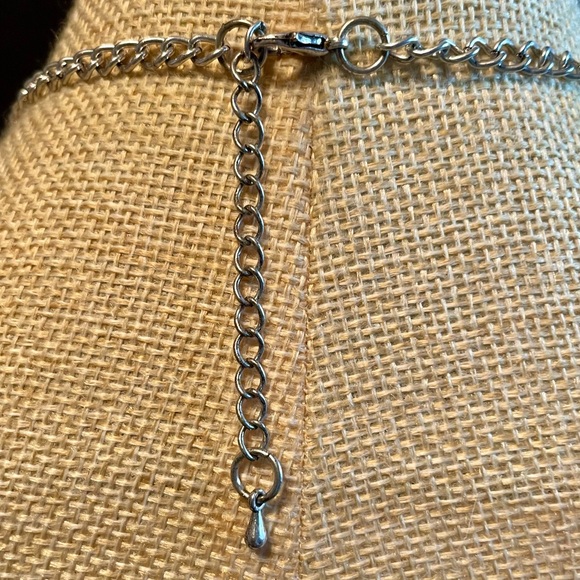 Bohemian Silver Tone Coin Statement Necklace - Picture 4 of 5